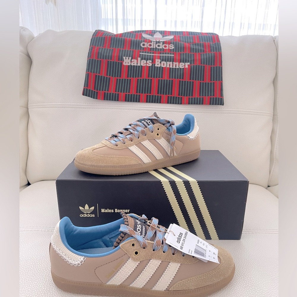 NEW adidas Wales Bonner x Samba Nylon Desert White Womens 7.5 Mens 6.5 IH3261